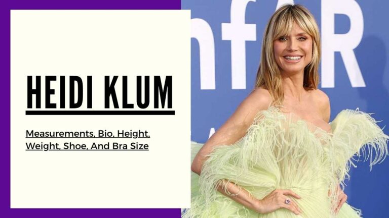 Heidi Klum measurements, height, weight, shoe, bra size and bio