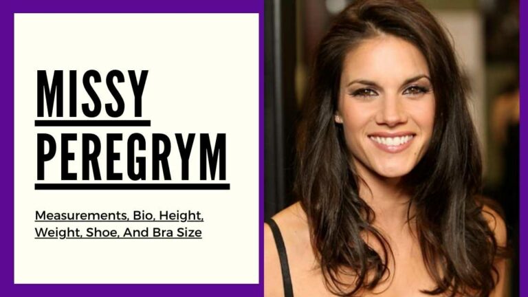 Missy Peregrym measurements, height, weight, shoe, bra size and bio